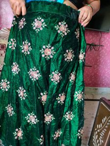 Elegant Green Lehenga Choli Set
