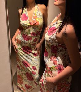 Floral Halter Neck Dress
