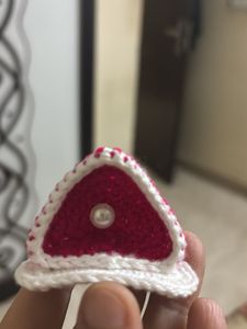 Cute Crochet Cat Ear Hair Clip one pcs