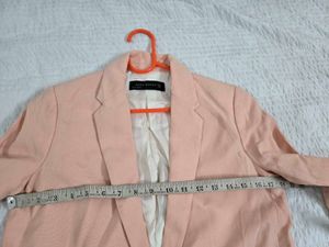 soft peach Zara Blazer bust 36