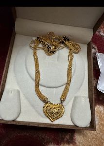Elegant Heart Pendant Necklace Cum Mangalsutra