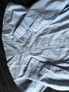 Light Blue Classic Button-Up Shirt