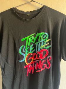 Graphic Print Tee - 'See The Good Things'
