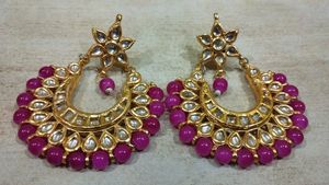 Heavy Real Kundan Earring