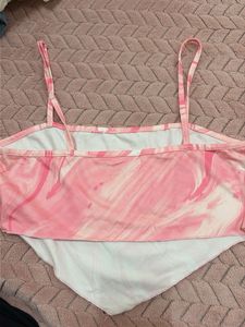 Pink Marble Print Cami Top