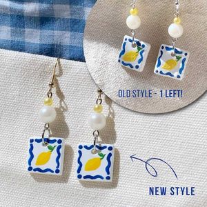 Pretty Fruit Tile Handmade Earrings - 2 Sets