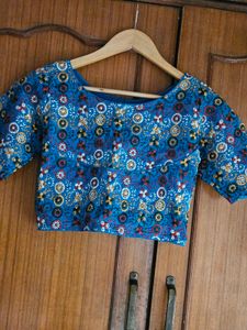 multicolored embroidered Blouse