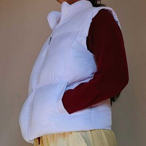 White puffer jacket