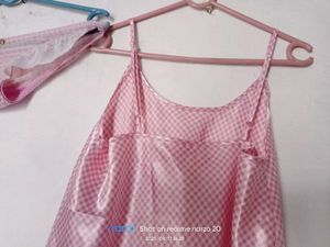 Pink Satin Nightsuit