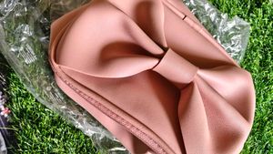 smyteen Cute Pink Bow cosmetics bag