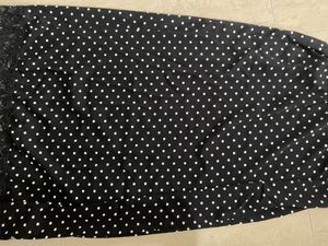 polka dot long skirt