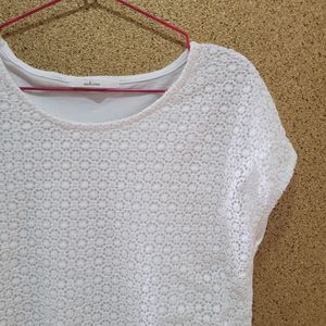 White Crochet Top