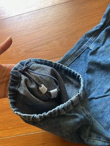 Vintage Wash Wide Leg parachute Jeans