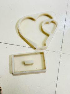 Heart &amp; Rectangle Silicone Mold Set