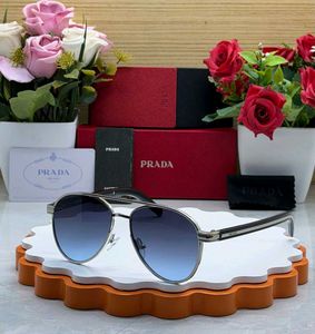 PRADA Aviator Sunglasses Gold Frame