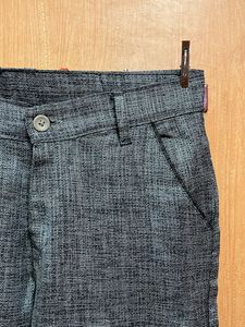 Ankle Length Formal Grey Pants for Men