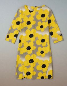 Yellow Floral Print Dress
