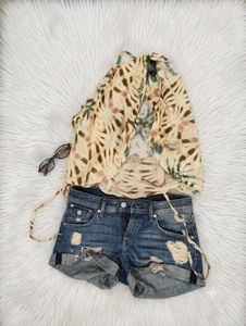 Boho Tie-Dye Halter Top