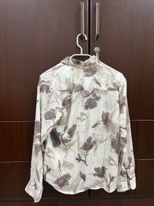 Floral Print Button-Up Shirt