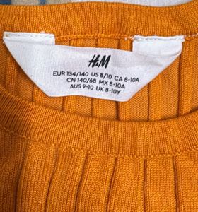 Orange Ribbed Tank Top