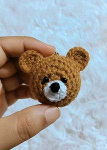 Crochet Teddy Bear Keychain