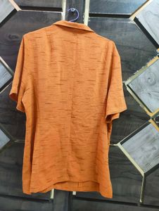 A perfect Orange shirt mini dress/shirt