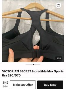 victoria secret Black Sports Bra