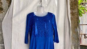 Royal Blue Sparkle Dress XL