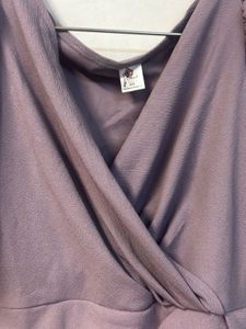 Elegant Puff Sleeve Wrap Dress