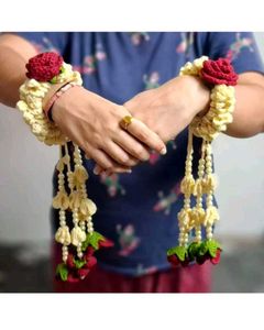 Handmade Crochet Flower Bracelets