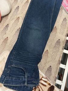 Wide Leg Blue Denim Jeans