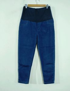 Bella Mama Blue Ankle Length High Rise Jean (Women)