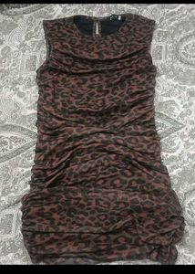 Stylish Bodycon Animal Print Dress