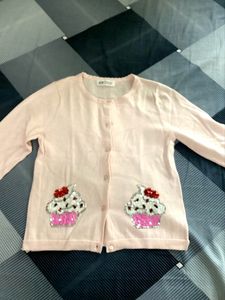 New H&M kids girls soft light winter top