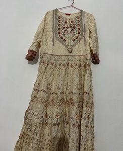 Elegant Printed Anarkali Kurta