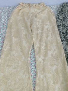 Festive Combo Black &amp; Gold+Beige Golden Pant