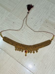 Gold Plated Beaded Necklace