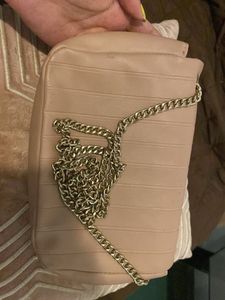 Blush Quilted Crossbody Bag