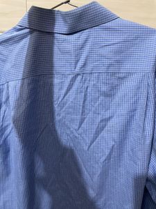 Imported Classic Blue Gingham Button-Down Shirt