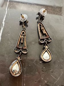 Stunning Blue Gemstone Dangle Earrings