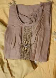 Embroidered Kurta Set with Dupatta