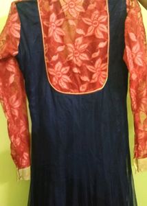 Elegant Blue Anarkali Kurta