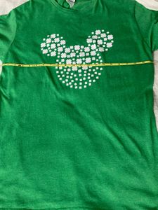 Imported Unisex Green Graphic Long T-shirt