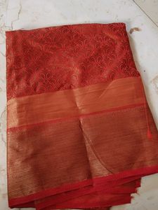 Elegant Red Silk Blouse