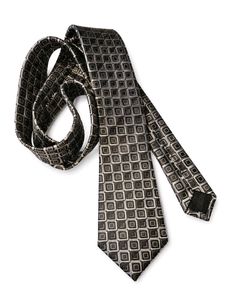 Men's Geometric Patterned Tie