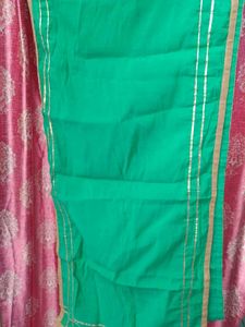 embroidery green suit set