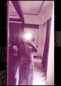 Floral Print Strapless Maxi Dress