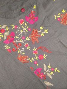Kurta With Embroidered Jacket