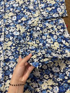 Blue Floral Printed Co-ord Set