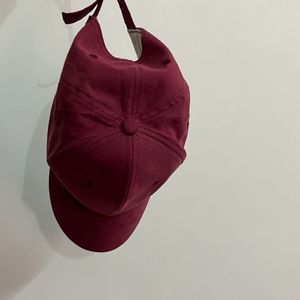 Cute Maroon Cap for Street Wear